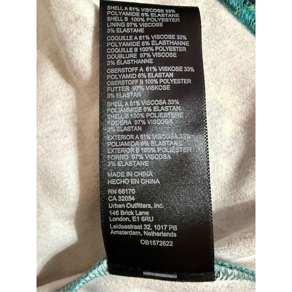 NEW Anthropologie Maeve Mesh Halter Midi Dress Sz Small Turquoise Floral - Picture 15 of 16